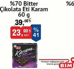 ETİ KARAM %70 BİTTER ÇİKOLATA ETİ KARAM %70 BİTTER ÇİKOLATA